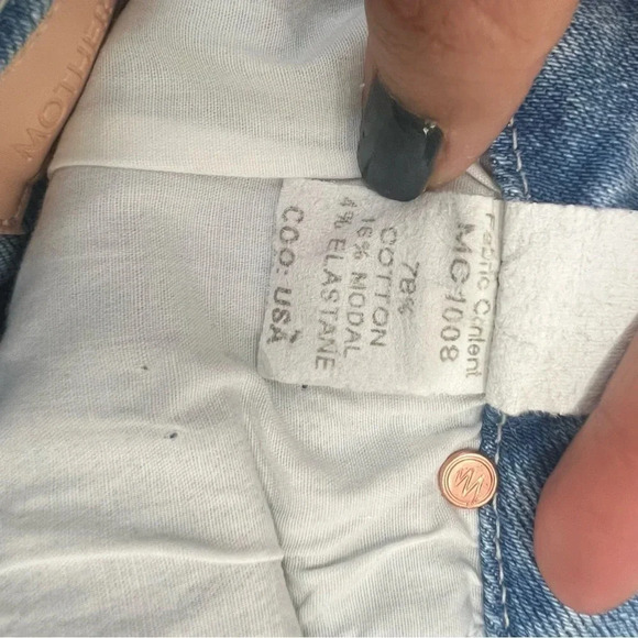 MOTHER The Looker Ankle Fray Skinny Raw Hem Jeans Approx Size 25 - Picture 11 of 11